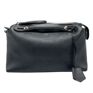 Fendi By the Way Leather Shoulder Bag Black
